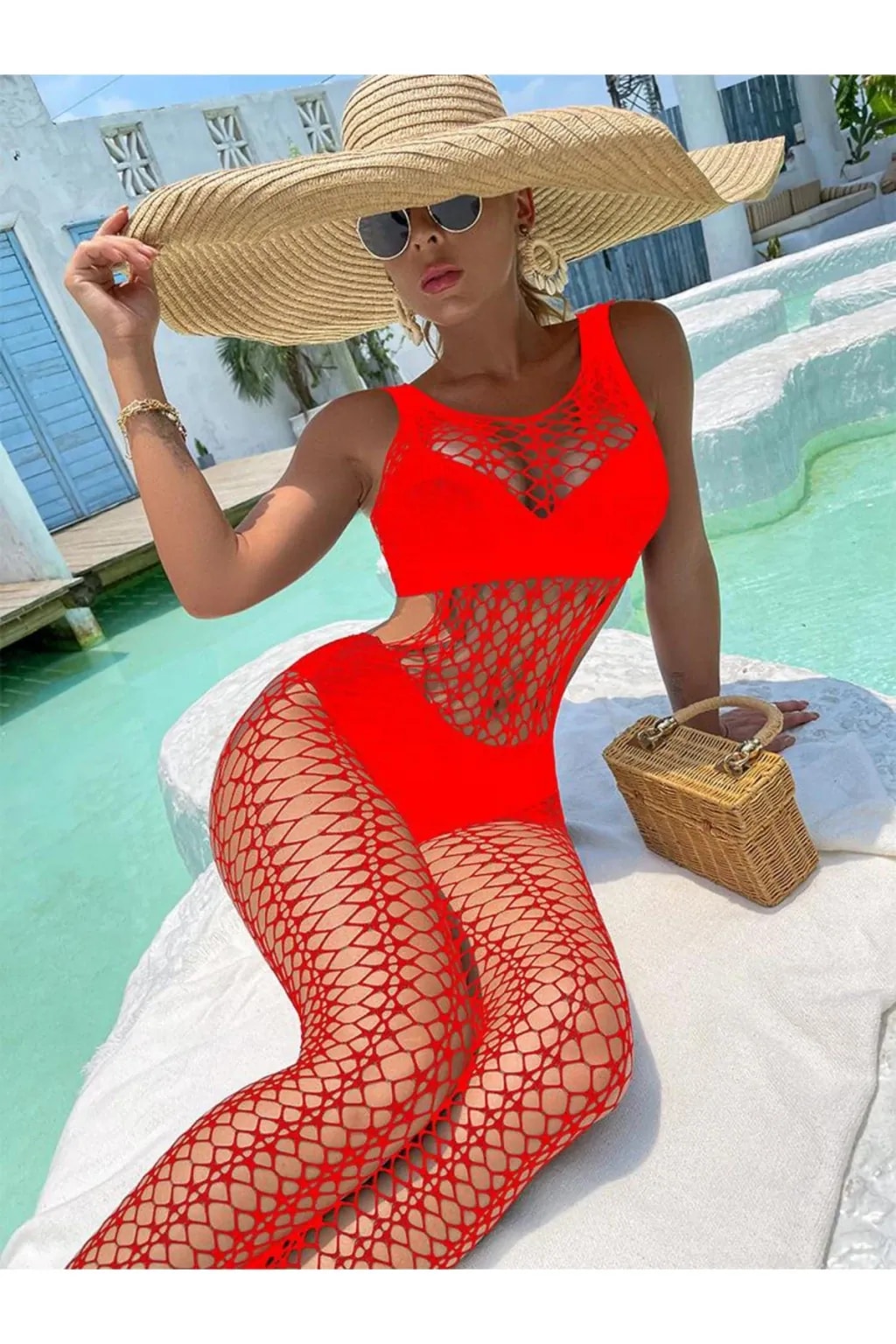 Kadın Seksi Fantazi File Çorabı Utra Esnek Büyük Beden Uygun