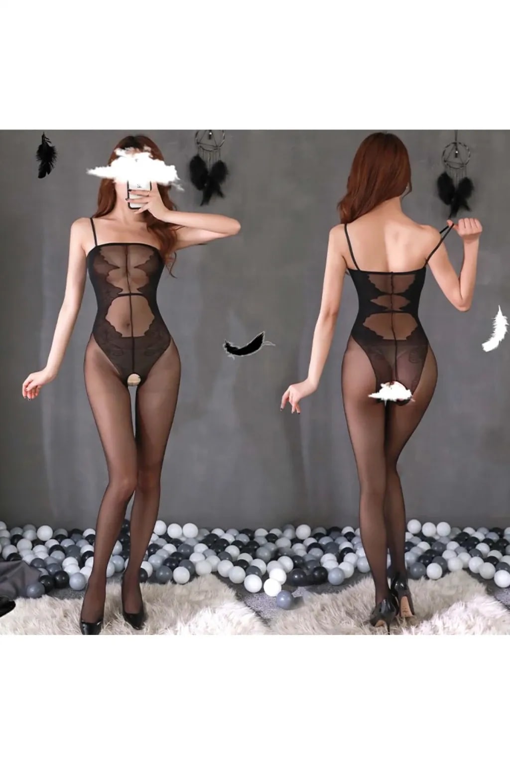 Kadın Seksi Özel Bölgesi Açık Büyük Bedenlere Uygun