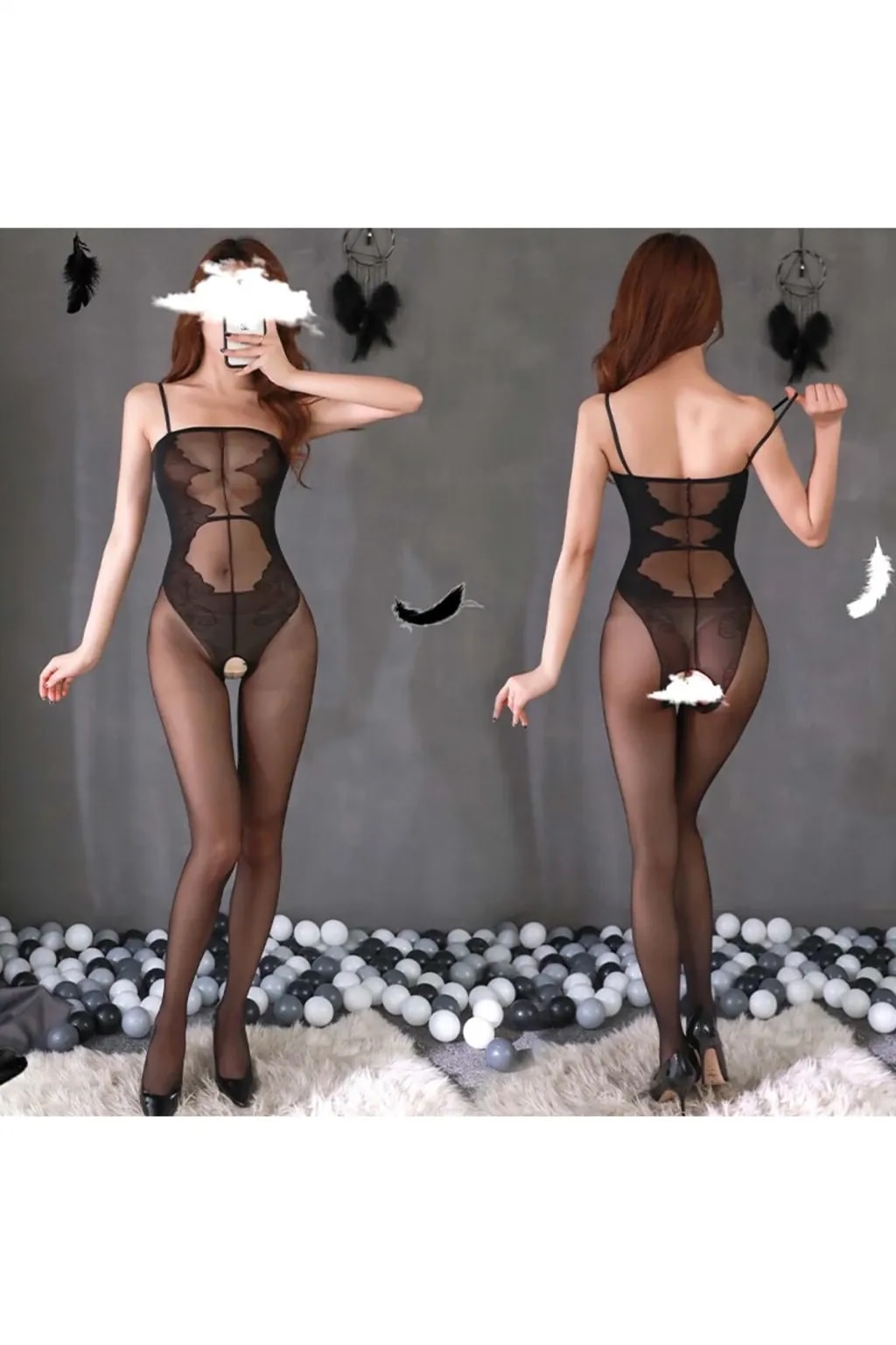 Kadın Seksi Özel Bölgesi Açık Büyük Bedenlere Uygun